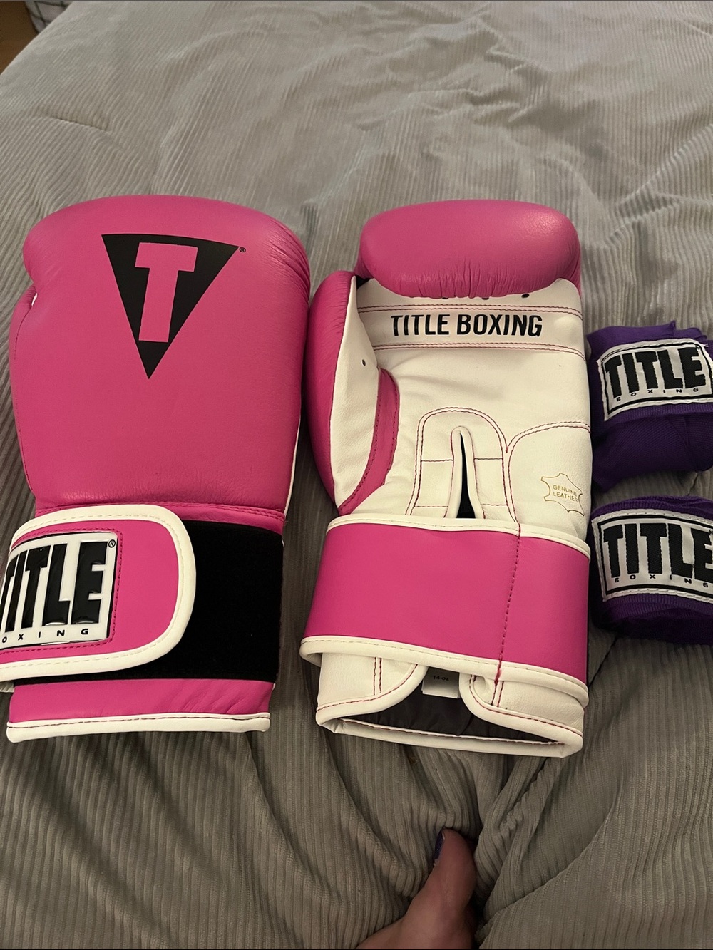Title Boxing Women's Pink Training Mittens